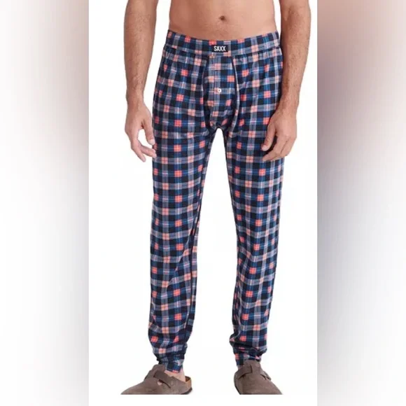 NWT Saxx Men’s DropTemp Cooling Relaxed Fit Lounge Pants Size Medium - Picture 1 of 3
